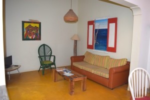 Duikvakantie Bonaire Tropicana appartments vakantieduiker woonkamer